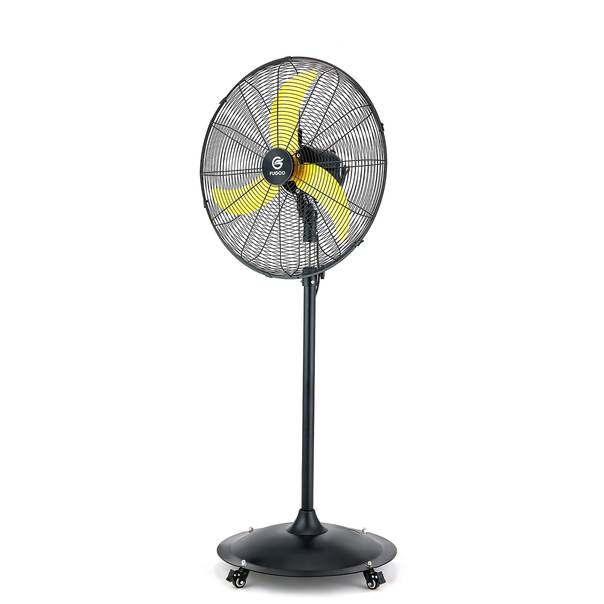 EdenDirect Outdoor Oscillating Pedestal Fan — 26in., 4 Speeds, 5000 CFM, Fully Sealed, Brushless DC, Waterproof, Black